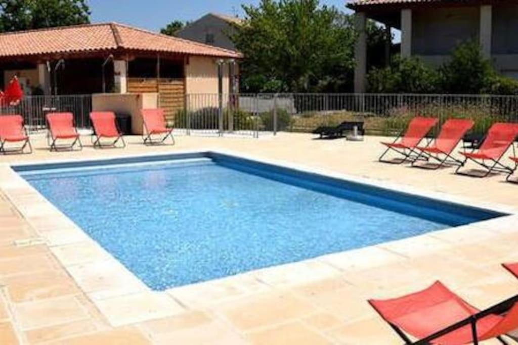 Le Soleil D Eugenie Appartement Dans Residence Avec Piscine Commune Pres De Carcassonne Olonzac Dış mekan fotoğraf